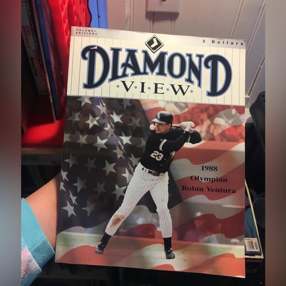 1992 Chicago W H I T E Sox D I A M O N D magazine/program